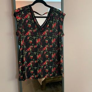 Floral silky top